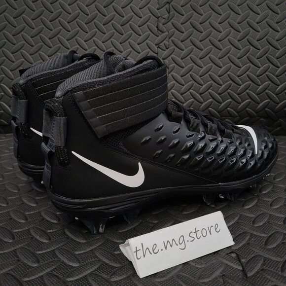 Nike Force Savage Pro 2 Black Anthracite Football Cleats AH4000-002 Mens Sz 10.5